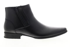 Calvin Klein Beck 34F0656-BLK Mens Black Leather High Top Casual Dress Boots