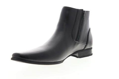 Calvin Klein Beck 34F0656-BLK Mens Black Leather High Top Casual Dress Boots