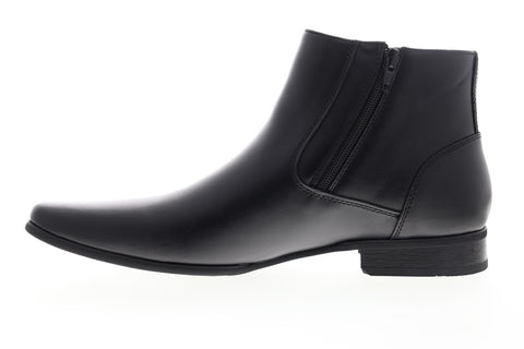 Calvin Klein Beck 34F0656-BLK Mens Black Leather High Top Casual Dress Boots