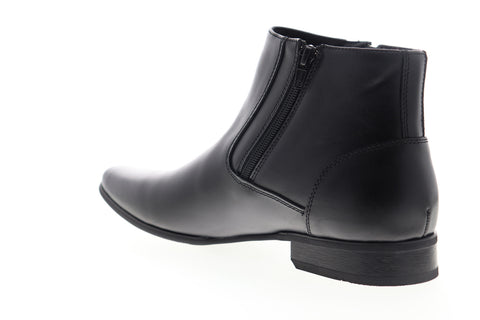 Calvin Klein Beck 34F0656-BLK Mens Black Leather High Top Casual Dress Boots