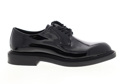 Calvin Klein Callen 34F0729-BLK Mens Black Low Top Plain Toe Oxfords Shoes