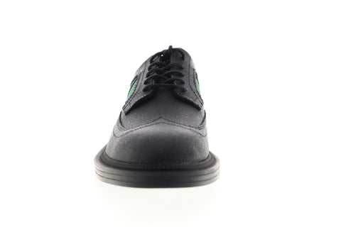 Calvin Klein Carper Scotch Grain 34F0757-BGS Mens Black Wingtip Oxfords Shoes
