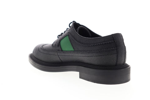 Calvin Klein Carper Scotch Grain 34F0757-BGS Mens Black Wingtip Oxfords Shoes