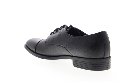 Calvin Klein Conner Small Tumbled 34F0882-BLK Mens Black Cap Toe Oxfords Shoes
