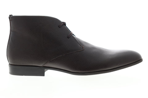 Calvin Klein Carmichael Tumbled Cow 34F0896-DBN Mens Brown Leather Chukkas Boots