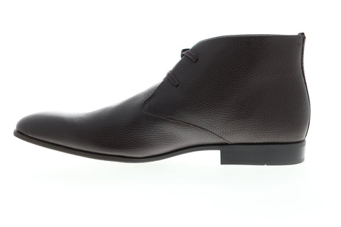 Calvin Klein Carmichael Tumbled Cow 34F0896-DBN Mens Brown Leather Chukkas Boots