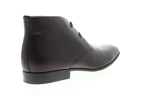 Calvin Klein Carmichael Tumbled Cow 34F0896-DBN Mens Brown Leather Chukkas Boots