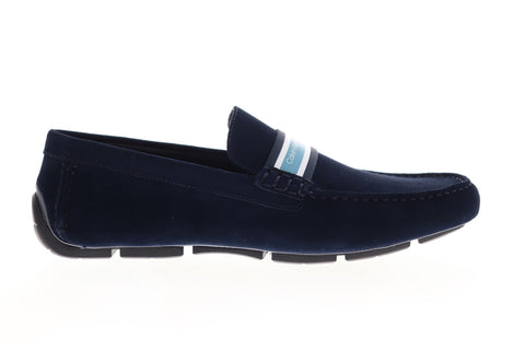 Calvin Klein Kashton Calf 34F0992-DNY Mens Blue Suede Moccasin Loafers