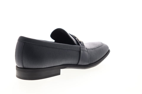 Calvin Klein Lonnie Hatched Emboss 34F1274-DNY Mens Blue Casual Loafers Shoes
