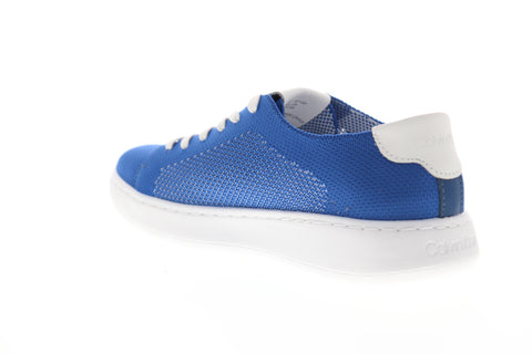 Calvin Klein Freeport Knit 34F1287-SPU Mens Blue Canvas Designer Sneakers Shoes