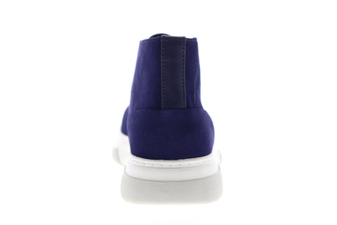 Calvin Klein Perry Calf 34F1630-NSC Mens Blue Suede Mid Top Chukkas Boots