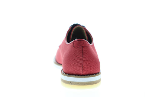 Calvin Klein Aggussie 34F1712-BDK Mens Red Canvas Plain Toe Oxfords Shoes