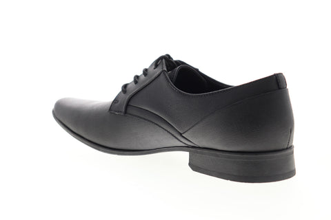 Calvin Klein Benton Weave Emboss 34F2936-BLK Mens Black Plain Toe Oxfords Shoes