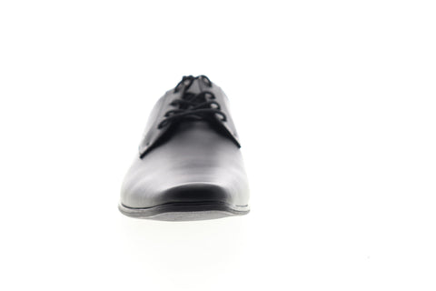 Calvin Klein Benton 34F9070-BLK Mens Black Leather Plain Toe Oxfords Shoes