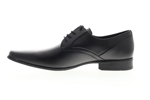 Calvin Klein Benton 34F9070-BLK Mens Black Leather Plain Toe Oxfords Shoes