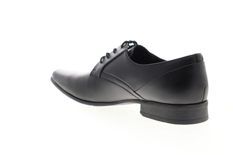 Calvin Klein Benton 34F9070-BLK Mens Black Leather Plain Toe Oxfords Shoes