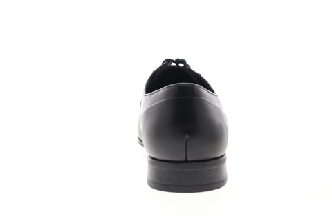 Calvin Klein Benton 34F9070-BLK Mens Black Leather Plain Toe Oxfords Shoes