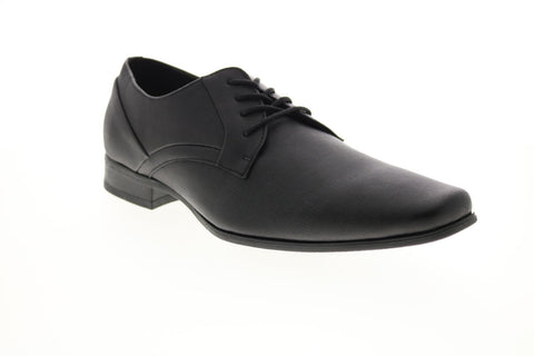 Calvin Klein Benton Saffiano 34F9381-BLK Mens Black Leather Oxfords & Lace Ups Plain Toe Shoes