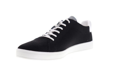Calvin Klein Blaze 34F9412-BLK Mens Black Canvas Low Top Designer Sneakers Shoes
