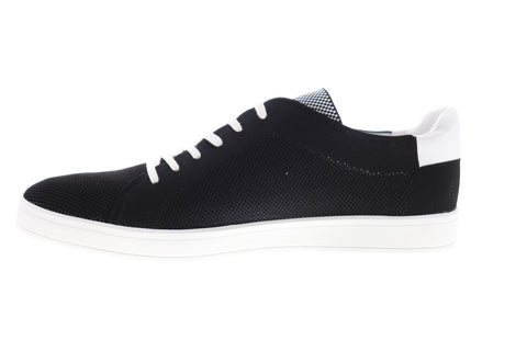 Calvin Klein Blaze 34F9412-BLK Mens Black Canvas Low Top Designer Sneakers Shoes