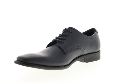 Calvin Klein Ridge Jr Weave Emboss 34F9437-DNY Mens Blue Plain Toe Oxfords Shoes