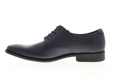 Calvin Klein Ridge Jr Weave Emboss 34F9437-DNY Mens Blue Plain Toe Oxfords Shoes