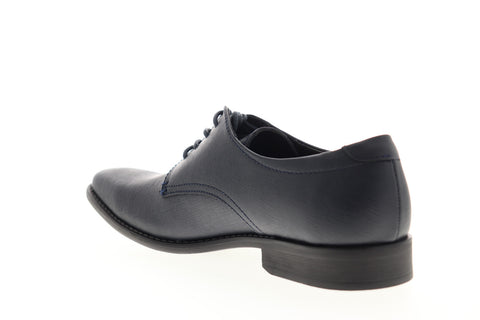 Calvin Klein Ridge Jr Weave Emboss 34F9437-DNY Mens Blue Plain Toe Oxfords Shoes