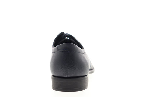Calvin Klein Ridge Jr Weave Emboss 34F9437-DNY Mens Blue Plain Toe Oxfords Shoes