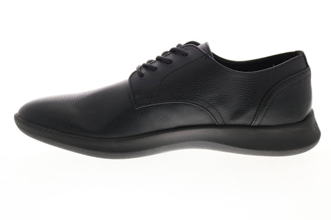 Calvin Klein Cornelius 34F9453-BLK Mens Black Leather Oxfords & Lace Ups Plain Toe Shoes