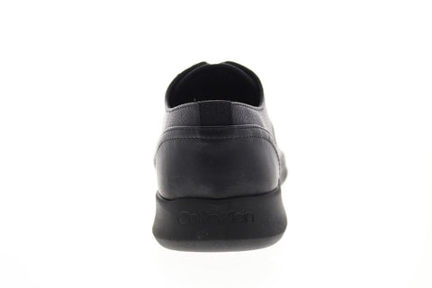 Calvin Klein Cornelius 34F9453-BLK Mens Black Leather Oxfords & Lace Ups Plain Toe Shoes