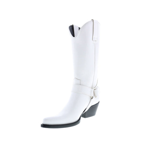 Calvin Klein Tex Tammy Abrasivato 34J0850-WHT Womens White Western Boots