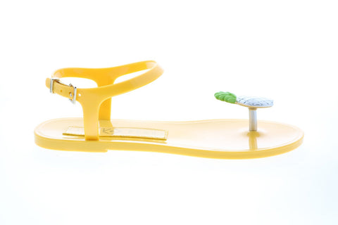 Katy Perry The Geli Womens Yellow Synthetic Strap Strap Sandals Shoes