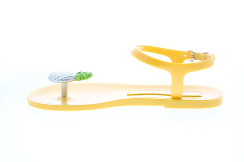 Katy Perry The Geli Womens Yellow Synthetic Strap Strap Sandals Shoes