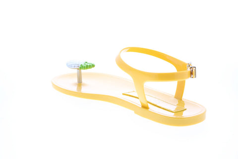 Katy Perry The Geli Womens Yellow Synthetic Strap Strap Sandals Shoes