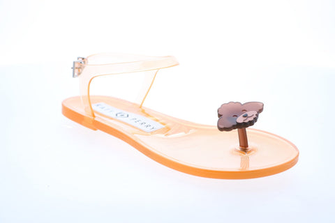 Katy Perry The Geli Womens Orange Synthetic Strap Strap Sandals Shoes