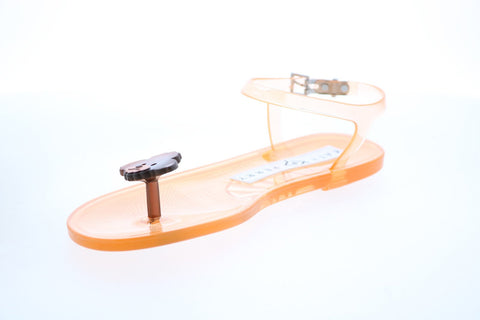 Katy Perry The Geli Womens Orange Synthetic Strap Strap Sandals Shoes