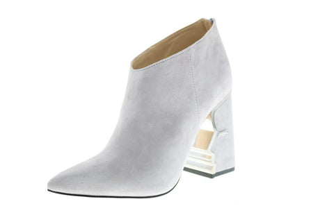 Katy Perry The Gypsy Womens Gray Suede Zipper Ankle & Booties Boots 