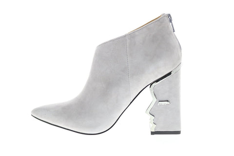 Katy Perry The Gypsy Womens Gray Suede Zipper Ankle & Booties Boots 