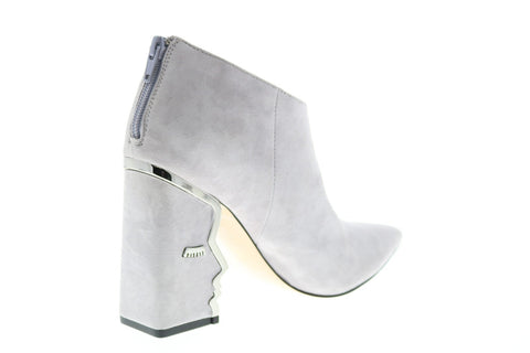 Katy Perry The Gypsy Womens Gray Suede Zipper Ankle & Booties Boots 