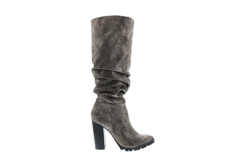 Katy Perry The Oniel Womens Gray Synthetic Slip On Knee-High Boots 