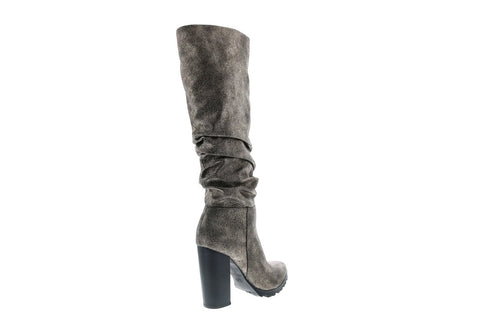 Katy Perry The Oniel Womens Gray Synthetic Slip On Knee-High Boots 