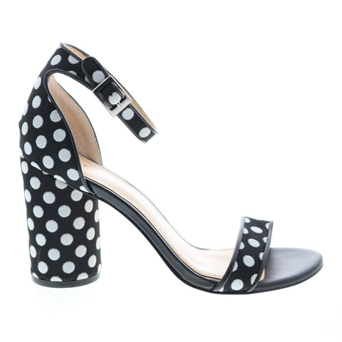 Katy Perry The Clara Womens Black Synthetic Strap Strap Heels Shoes