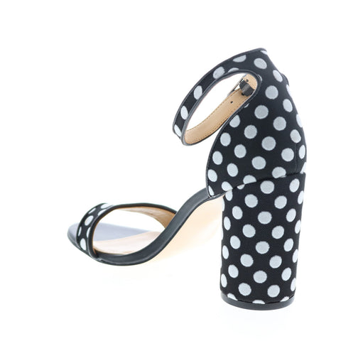 Katy Perry The Clara Womens Black Synthetic Strap Strap Heels Shoes