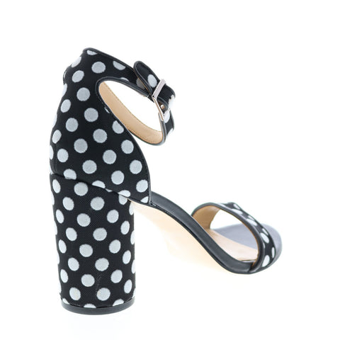 Katy Perry The Clara Womens Black Synthetic Strap Strap Heels Shoes