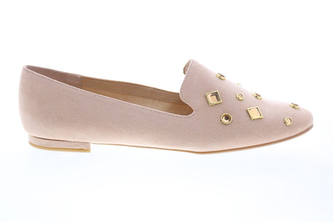Katy Perry The Turner Womens Pink Canvas Slip On Loafer Flats Shoes