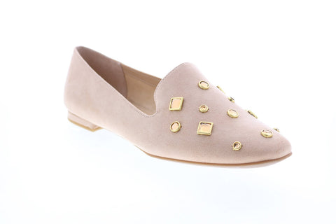 Katy Perry The Turner Womens Pink Canvas Slip On Loafer Flats Shoes