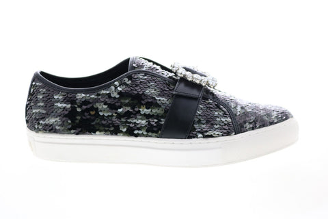 Katy Perry The Blaire Womens Black Canvas Strap Lifestyle Sneakers Shoes