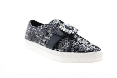Katy Perry The Blaire Womens Black Canvas Strap Lifestyle Sneakers Shoes