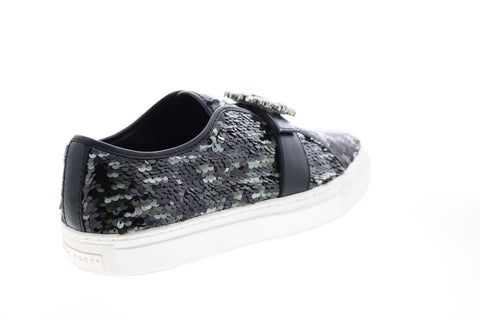 Katy Perry The Blaire Womens Black Canvas Strap Lifestyle Sneakers Shoes