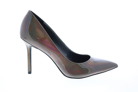 Katy Perry The Sissy Womens Black Synthetic Slip On Pumps Heels Shoes